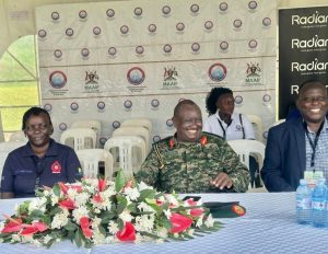 Guest of Honour-Brig. Gen. Felix Kulayigye( Centre)